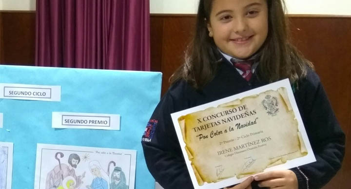 La alumna Irene Martínez Ros premiada en el X concurso de tarjetas y postales navideñas